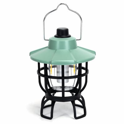 Noodlamp met Handvat - LED Tentlamp Oplaadbaar USB-C - Warmwit/Daglichtwit licht - Mintgroene body - Camping & Noodverlichting