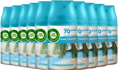 Airwick Freshmatic Navul Turquoise Oasis- 10 x 250 ml voordeelverpakking