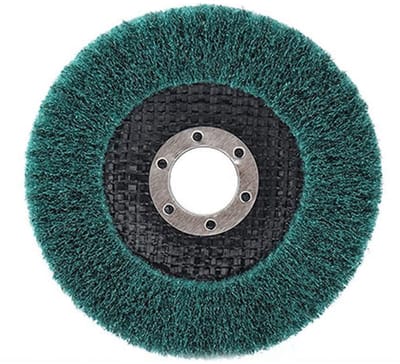 Polijstschijf Set - Schuurwiel Niet-geweven - Metaal Bewerken - Nylon Fiber Materiaal - 125mm Grit 180 - Bruin