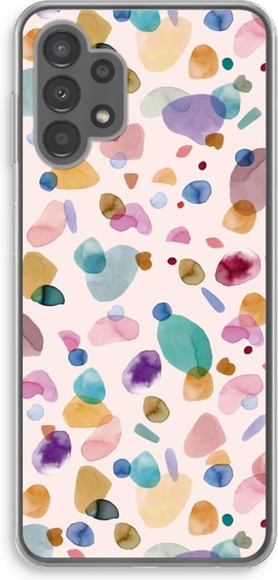 Case Company® - Hoesje geschikt voor Samsung Galaxy A13 4G hoesje - Terrazzo Memphis - Soft Cover Telefoonhoesje - Bescherming aan alle Kanten en Schermrand