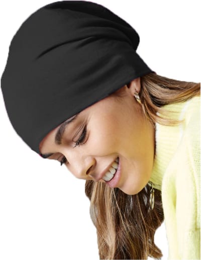 Beechfield Wintermuts Beanie Hemsedal - zwart - heren/dames - katoen - warme winter mutsen