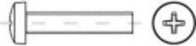 TOOLCRAFT 145899 Lenskopschroeven M3 4 mm Kruiskop Phillips DIN 7985 Staal Galvanisch verzinkt 200 stuk(s)