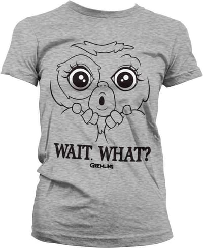 Gremlins Dames Tshirt -S- Wait. What? Grijs