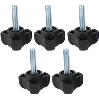 5 stuks verstelbare knopbout plastic driehoekige boog handgreep schroef handgedraaide vergrendelingshandgreep M6 25 mm