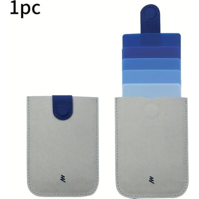 Kleurrijke Gegradueerde Uittrekbare Kaarthouder, Gelaagde Kaarthouder voor 5 Kaarten, Klassieke Stijl, Magnetische Sluiting, Nylon Materiaal, Handwasbaar