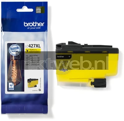 Brother LC-427XLY inktcartridge 1 stuk origineel hoog (XL) rendement geel