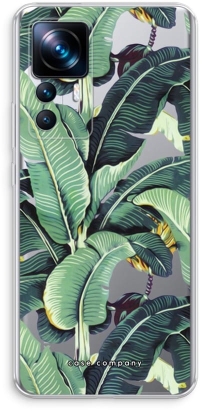 Case Company® - Hoesje geschikt voor Xiaomi 12T hoesje - Bananenbladeren - Soft Cover Telefoonhoesje - Bescherming aan alle Kanten en Schermrand