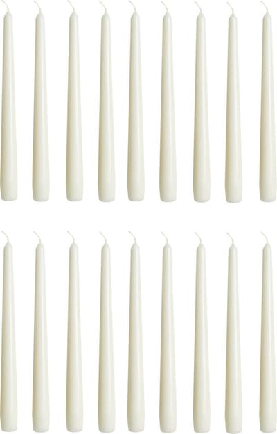 Cactula mooie professionele ivoren dinerkaarsen 18 stuks 2.2x24 cm 7 Branduren