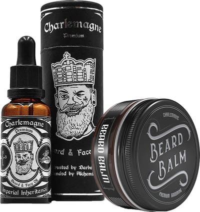 Charlemagne Baardolie voor Mannen – Clearmont | Aristocrat Geur – Premium Baardconditioner, Verzachter & Vochtinbrenger – Arganolie, Jojoba, Ricinusolie – Stopt Baardjeuk, Verzacht Stug Baardhaar