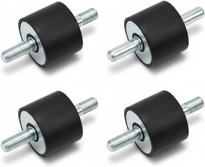 Dailygoods- Rubberenen Isolator - 4 Stuks - Anti-vibratie - Dempingselement - Geschikt voor Luchtcompressoren - Geluidsreductie - Versterkte Stabiliteit - Trillingsisolator