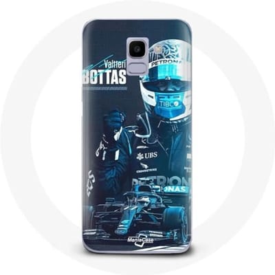 Case voor Samsung Galaxy A6 2018 Formule 1 Valtteri Bottas F1 Driver Zwart