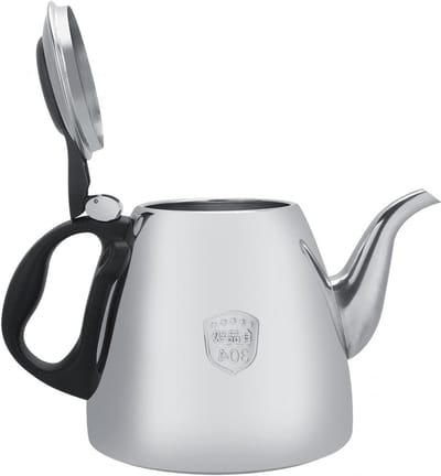 Theepot Waterkoker - Koffie Pot - Water Koken - Verdikte Bodem - 1.5 Liter - Zilver