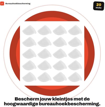 Dailygoods- Hoekbeschermer Zelfklevend - Bureauhoekbescherming - Veilig voor Kinderen - Zachte Bescherming - Meubels/Ramen - Sterke Hechtkracht - Meubelbeschermer