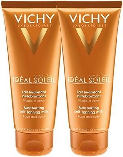 Vichy Ideal Soleil Zelfbruinende Melk Gezicht en Lichaam - 2x100ml