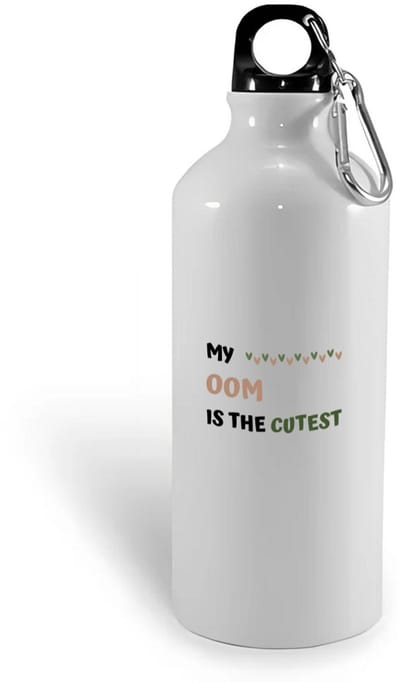 Hacebo® - my oom is the cutest waterfles - Oom - schattige oom - verjaardagscadeau - verjaardag - cadeau - cadeautje voor oom - oom artikelen - kado - geschenk - gift - water fles - 400ML