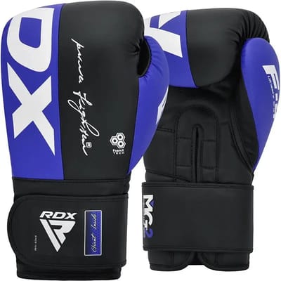 RDX Rex F4 Bokshandschoenen - Boxing gloves - Blauw,Zwart - 16 Oz