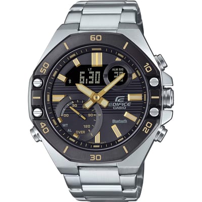 Casio Edifice ECB-10DB-1A9EF Horloge - Staal - Zilverkleurig - Ø 44 mm