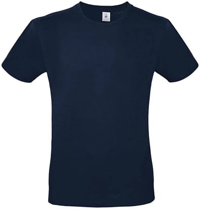 Classic E150 T-shirt B&C Collectie Donkerblauw Maat XS