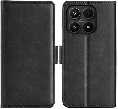 MobyDefend Hoesje - Geschikt voor Xiaomi 17 - Luxe Wallet Book Case (Sluiting Zijkant) - Zwart