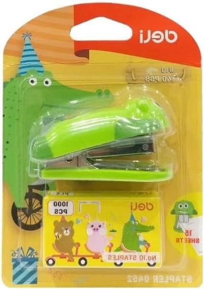 Kinder Nietmachine Set - Nietapparaat voor kinderen - Thuiswerken en school - Zachte kunststof coating - 12.5 x 9 cm