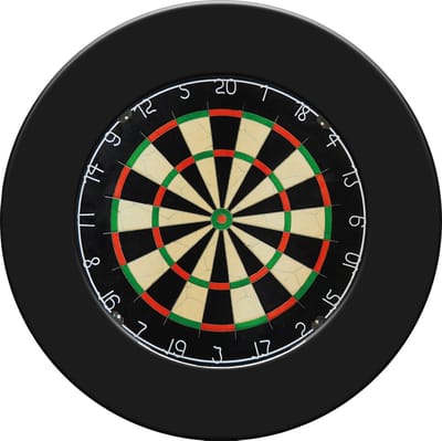 Dragon Darts - Dartbord & Dartbord Surround Zwart - Hoogwaardige Dartomranding - Dart Surround Ring - Bescherming Pijlen & Muren - Gemakkelijk te bevestigen