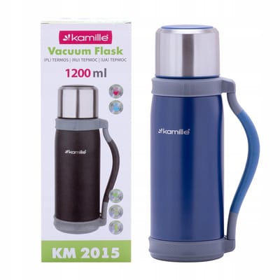 Kamille Thermoskan RVS 1,2L - 100% Lekvrij & Lange Isolatie