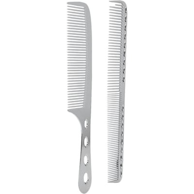 Peignes à Cheveux Portables en Aluminium Salon Anti-Statique Peigne de Coiffage Outil de Coiffure(argent ) Argent argenté