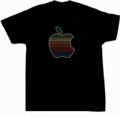 LED - T-shirt - Equalizer - Zwart - Appel - XXS