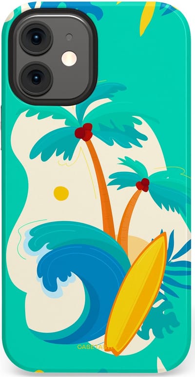 Casetastic Hoesje Geschikt voor Apple iPhone 12 Mini - Stijlvolle Beschermende Duo-layer Case - Golvennoot