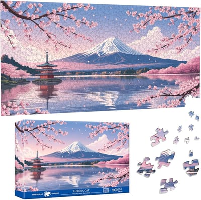 Puzzel 1000 Stukjes - Legpuzzel Volwassenen - Ontspanning Thuis - Speciale Vorm Stukjes - 41 x 80 cm