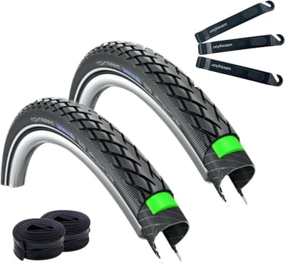 Fietsbanden Set - Banden en binnenbanden - Fietsreparatie - Duurzaam materiaal - 26 Inch - Zwart