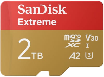 SANDISK Extreme - MicroSDXC - 2TB - Inclusief SD Adapter