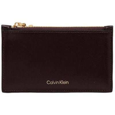 Calvin Klein Ck Zip Cardcase 6cc Fudge Taglia: OS | Portafogli Outlet | Donna