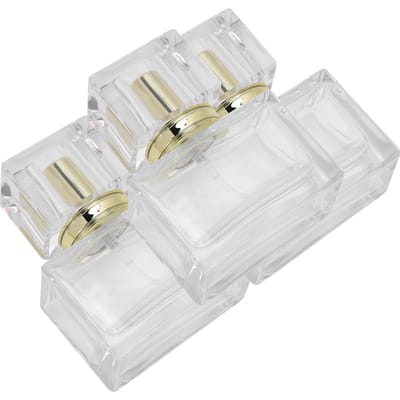 3pcs Flacon de Parfum Vide en Verre Maquillage Rechargeable Vaporisateur de Parfum Distributeur Or or