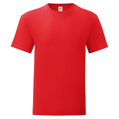 Fruit of the Loom Heren Iconisch 150 T-Shirt (Rood)