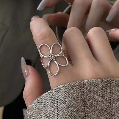Bagues Mignonnes de Chien Schnauzer Pour Femmes Mignon Animal Chiot Anneaux Ouverts Réglables Bijoux de Fête Accessoires de Mode Cadeaux gray