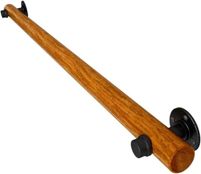 Houten trapleuning - Muurbevestiging - Veilig traplopen - Handgepolijst glad - Tot 6 meter - Houtkleur