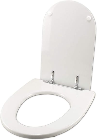 Toiletbril Hout - WC Deksel - Badkamer Upgrade - Hars Coating - Standaard Pasvorm - Wit
