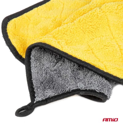 AMIO 03980 - Microvezel Droogdoek - Grijs - 40x30 cm - 800 GSM - Krasvrij