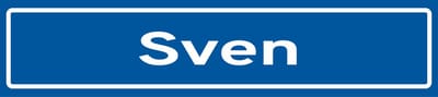 Fotofabriek Straatnaambord Sven | Straatnaambord met naam | Cadeau Sven