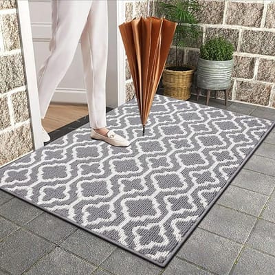 Deurmat Binnen, 80 x 120cm Schoonloopmat Deurmat Antislip Entree Deurmat Wasbaar Slijtvast Vuilvangmat binnen en buiten, voor huisdeur, ingang, woonkamer