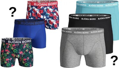 Björn Borg - Heren - Onderbroeken - Verrassingspakket - 6 Pack Boxers - Maat M
