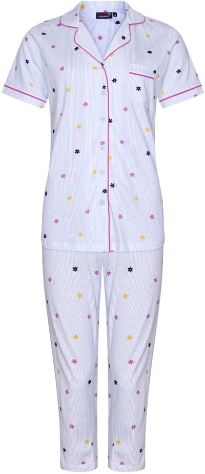Dames Pyjamaset Rebelle - Relax - Doorknoop - Bio Katoen - Maat 36