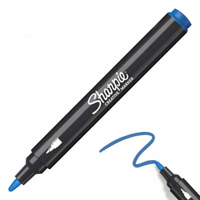 Sharpie Acryl Marker - Dekoratief, Dekkend Blauw + 1 Berol Pen