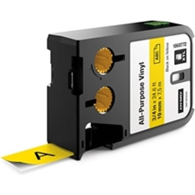 DYMO 1868772 XTL tape vinyl zwart op geel 19mm (origineel)