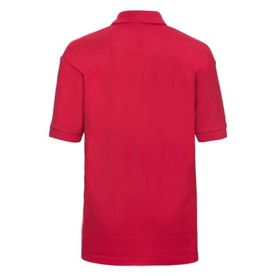 Russell Poloshirt van katoen voor kinderen (Helder rood)