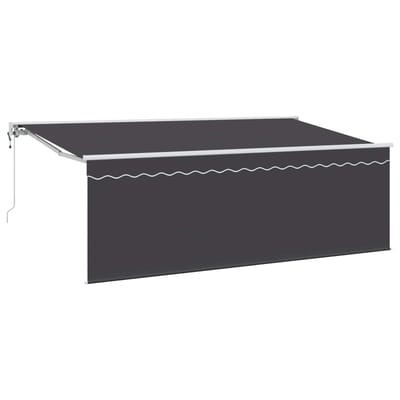 vidaXL - Uitschuifbare - luifel - Antraciet - 400 - x - 200 - cm