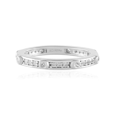 Cavill - Zilveren Damesring 925 Sterling - 0,432 ct Cambodjaanse Zirkonen - Elegante Ovale Ring - Rond Geslepen Zirkon - Verfijnde Sieraden
