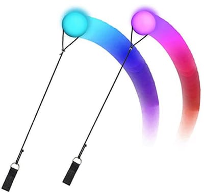 2 stuks LED-poi ballenset met stroboscoopeffect voor beginners