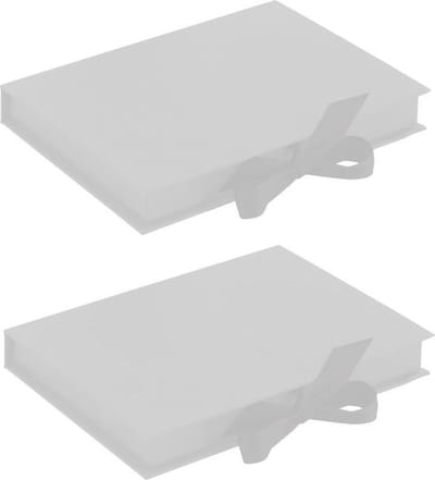 Luxe geschenkdoos giftcard WIT, 16x11,5x2cm (10 stuks)